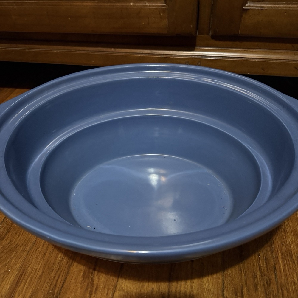 Rival Slow Cooker 5 qt Oval Crock Pot Vines Blue Stoneware SCE500 Cottage-core - Picture 6 of 12